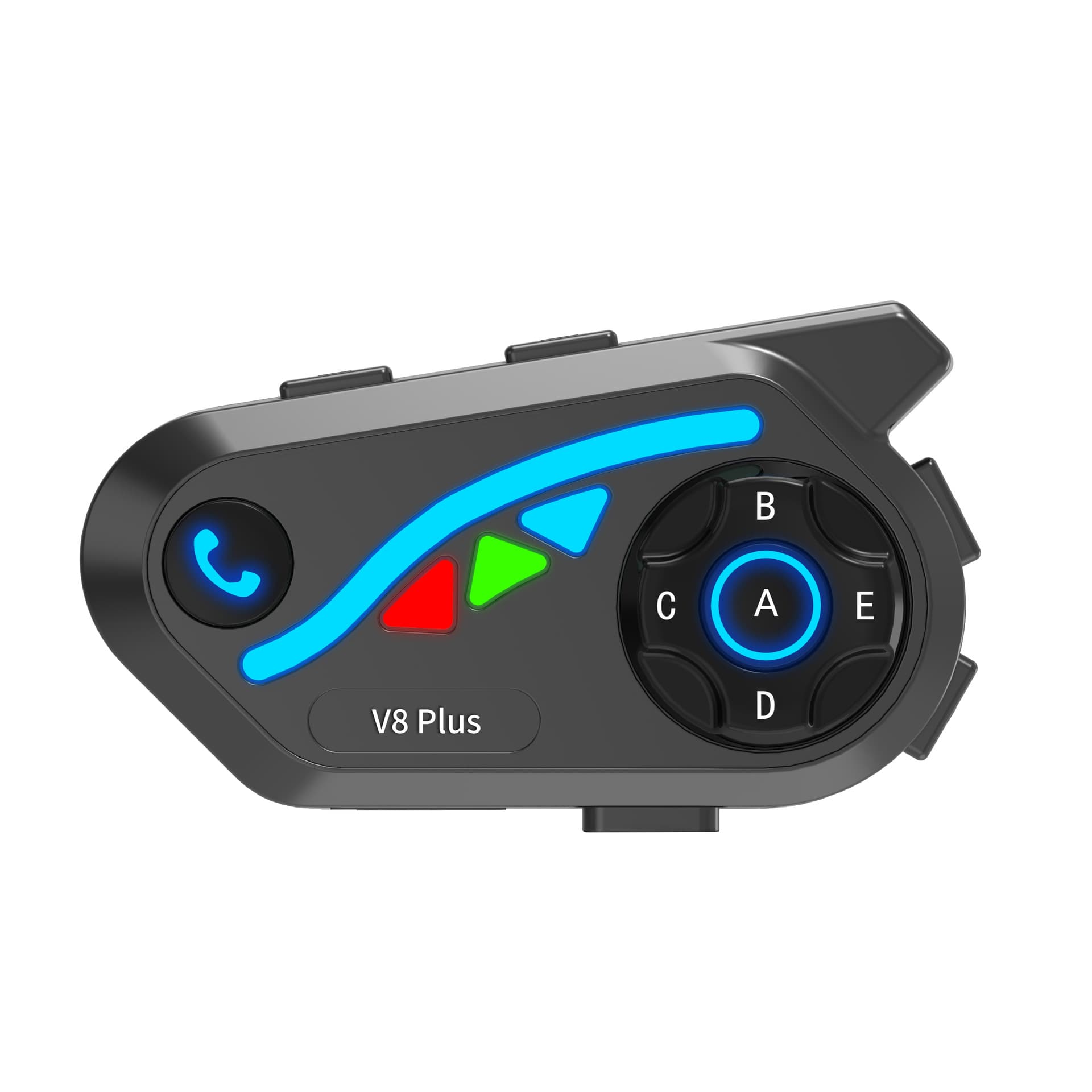 V8plus Bluetooth intercom 1 cut 7 real-time intercom 1500 meters music sharing noise reduction motorcycle intelligent noise reduction