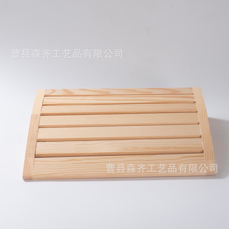 Cross-border solid wood sauna headrest, wooden pine neck pillow, sauna room backrest pillow, sauna room supplies backrest pillow