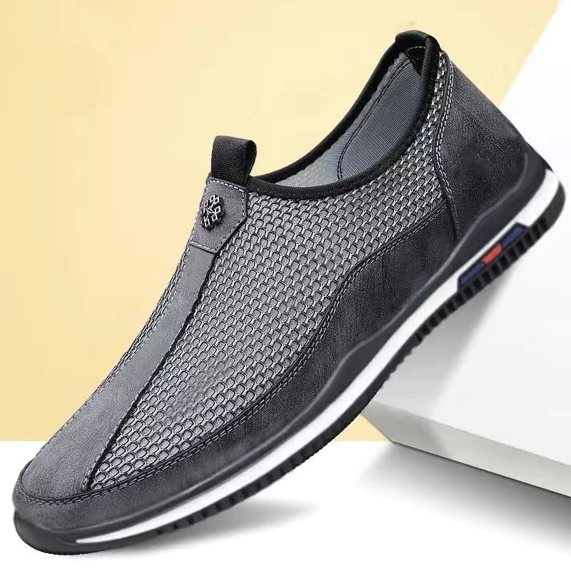 Men's New Style Breathable Mesh Casual Shoes Summer Hollow Out Old Beijing Cloth Shoes Work Safety Shoes