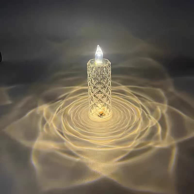 Wholesale LED Electronic Candles, Flameless Flickering Tea Lights for Birthday Decor, Transparent Night Lights
