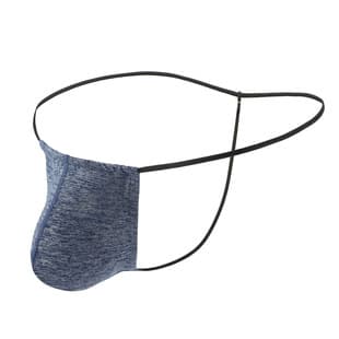 Men's Blended Fine Strap U-Pouch Contour Seamless Minimalist Solid Color Thin Breathable Fitted Sexy Single Pouch Underwear