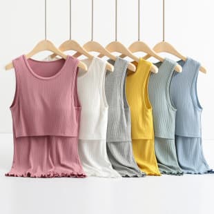 Maternity Nursing Vest Feeding Camisole Pre and Postpartum Modal Nursing Top Anti-Exposure Cotton Maternity Wear