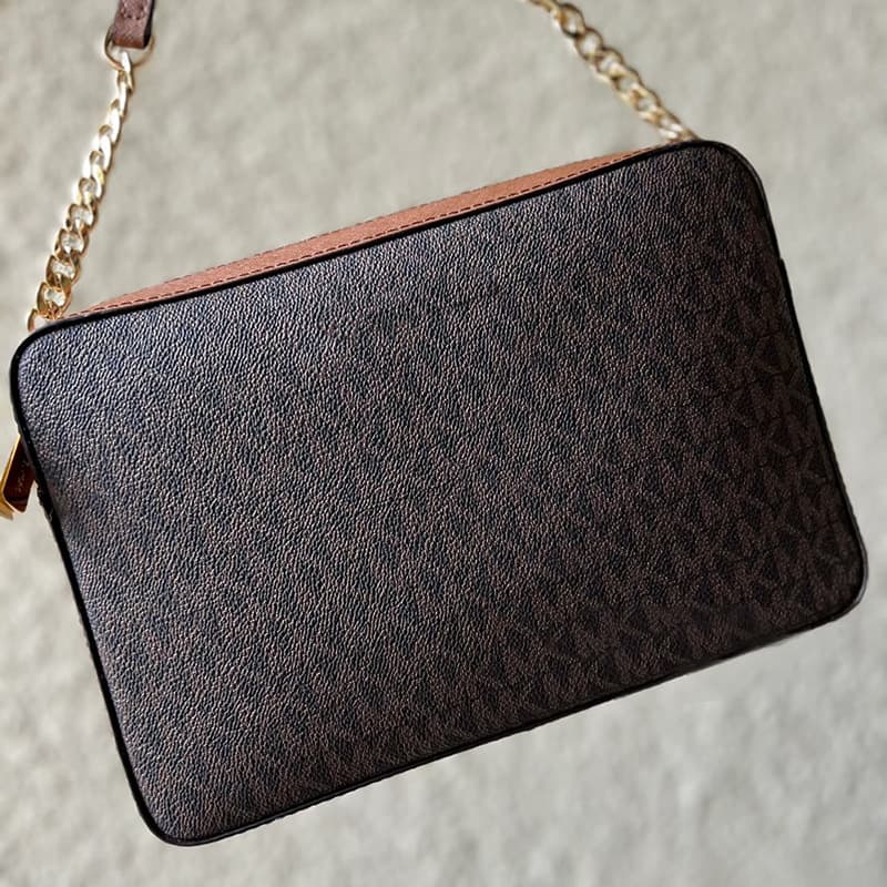 2026 New MK Women's Bag Bags Monogram Small Square Bag Zipper Print Crossbody Bag Lady Bag