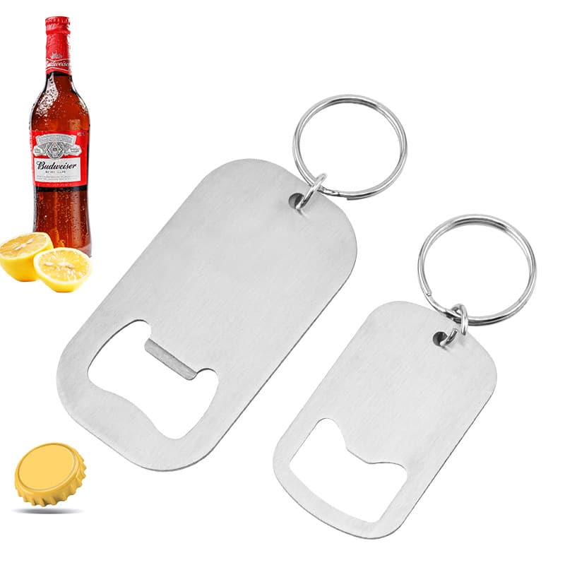Wholesale Stainless Steel Bottle Opener Multi-function Screwdriver Keychain Beer Opener Dog Tag Pendant
