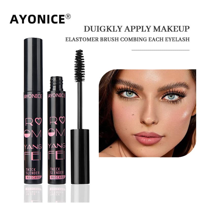 Cross-border Southeast Asia mascara with fine brush head, lengthening and curling, smudge-resistant, thickening mascara for export