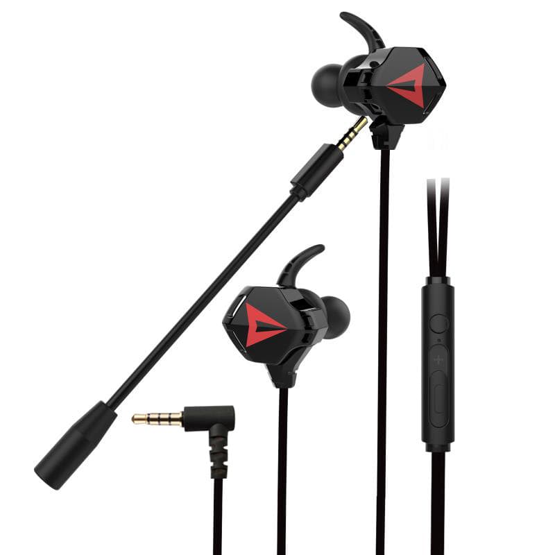 New Cross-Border Private Mold Gaming Earbuds In-Ear Wired with Mic for Phone and PC, Heavy Bass Computer Headset