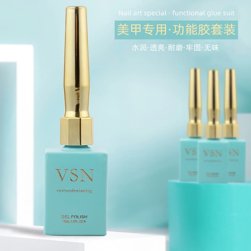 Nail Base and Top Coat Set, Long-Lasting Crystal Hardening Matte Reinforcing Gel, Professional Nail Salon Use
