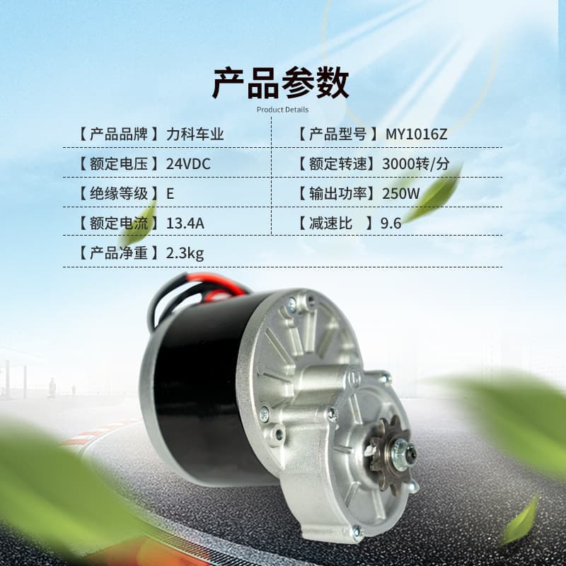 Bicycle Human-Powered to Electric Side-Mount Conversion Kit 24V 250W Geared Motor for Derailleur Bikes Kit