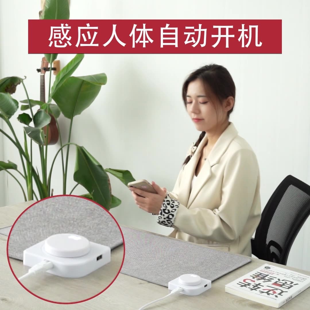 Cross-border European Standard Mouse Heating Pad Large Office Desk Hand Warmer Student Writing Korean Cotton Linen Heating Mat