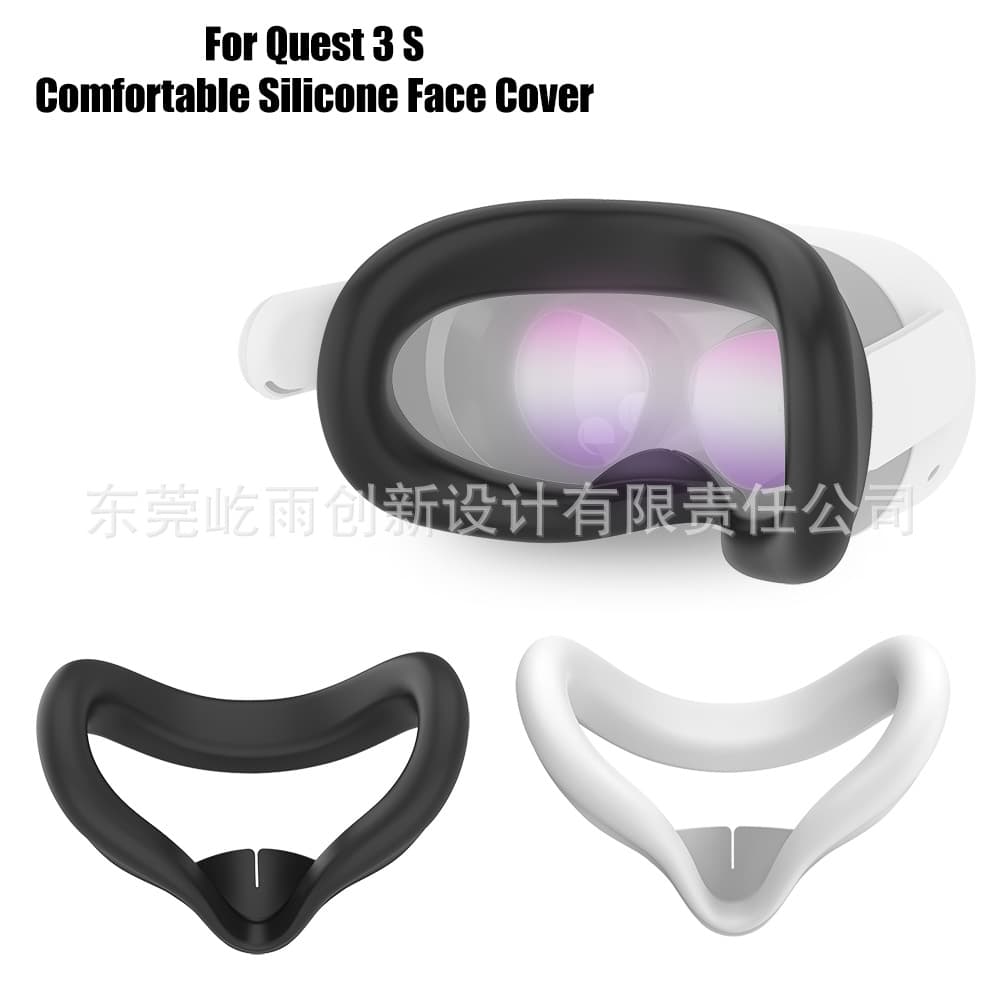 New Meta Quest 3S Silicone Mask Cover Hood Light Blocking Sweat Hygiene Eye Cover VR Accessories