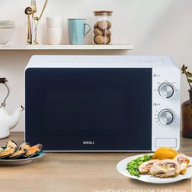 WEILI Microwave Oven Home Use Multi-Level Power Adjustment 700W High Power 360° Rotation