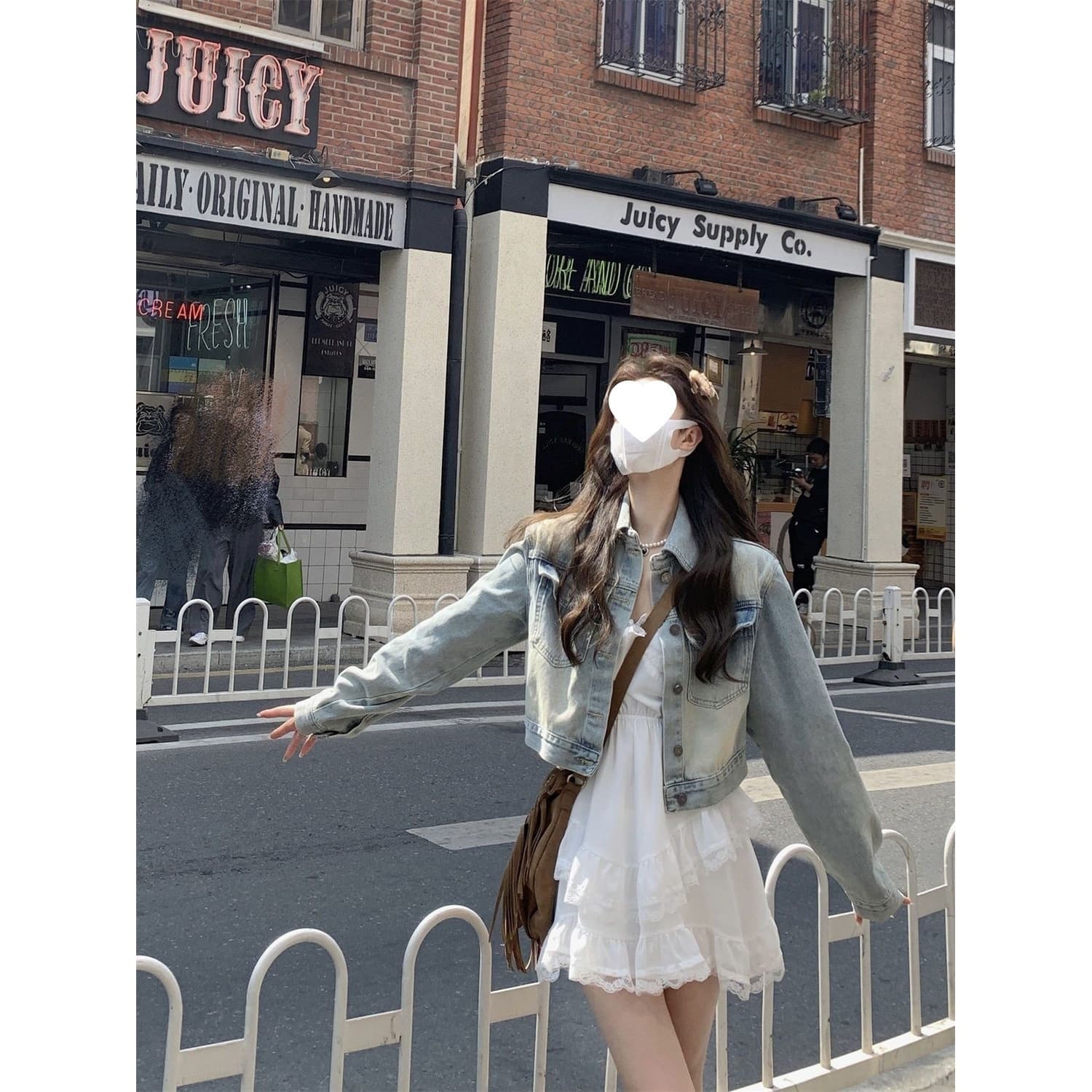 Vintage Short Denim Jacket for Women Spring Autumn New Korean Style Casual Versatile Long Sleeve Shirt Jacket Trendy