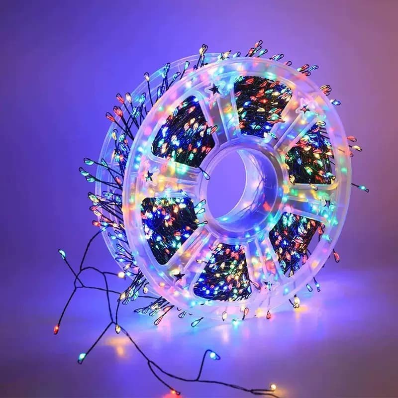 Cross-border LED firecracker lights Christmas light string centipede foot copper wire lights Christmas decorative lights courtyard decoration atmosphere lights