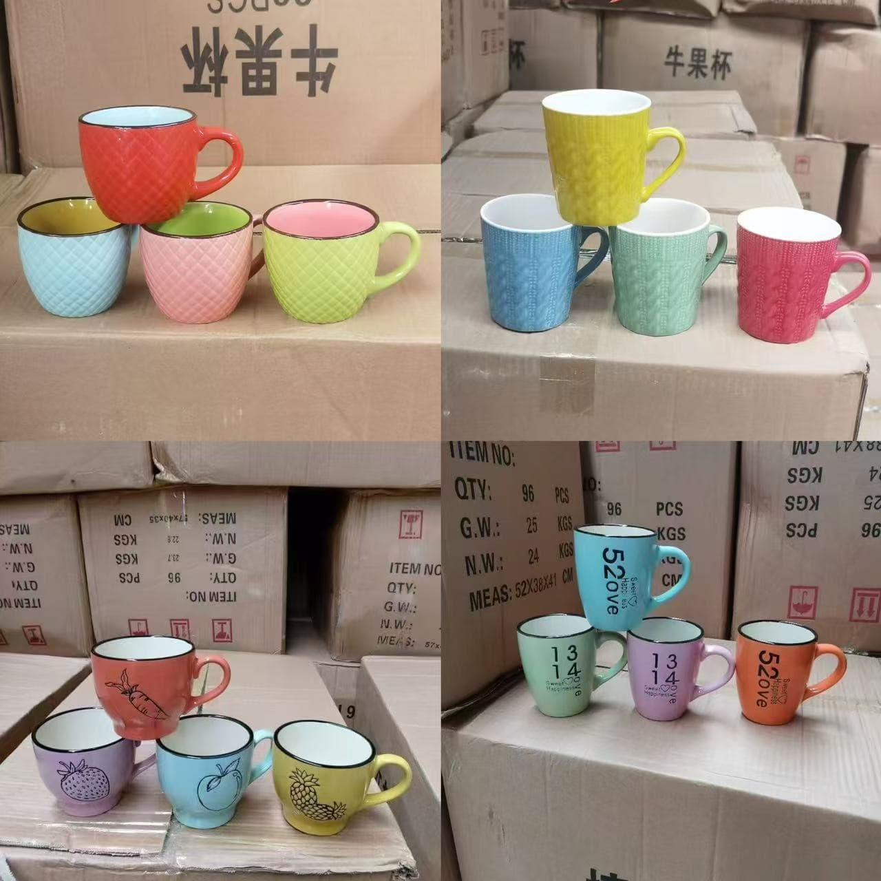 Ceramic Cup Mug Large Capacity Water Cup Court Style Coffee Cup Candy Milk Cup Couple Cup