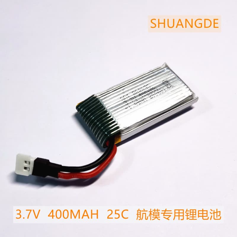 802035 Fixed-wing RC Model Small Quadcopter 3.7V 400mAh 25C with Protection Sima X5A-1 RC Model Lithium Battery