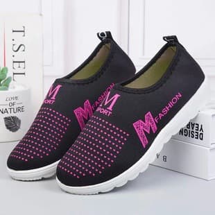 Jianbu Women's Shoes Spring/Autumn Old Beijing Cloth Shoes Casual Mesh Slip-On Work Shoes Factory Clearance for Street Stalls