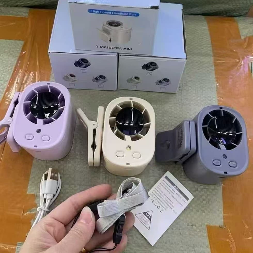 Clip Fan High Speed Cooling Foldable Handheld Fan