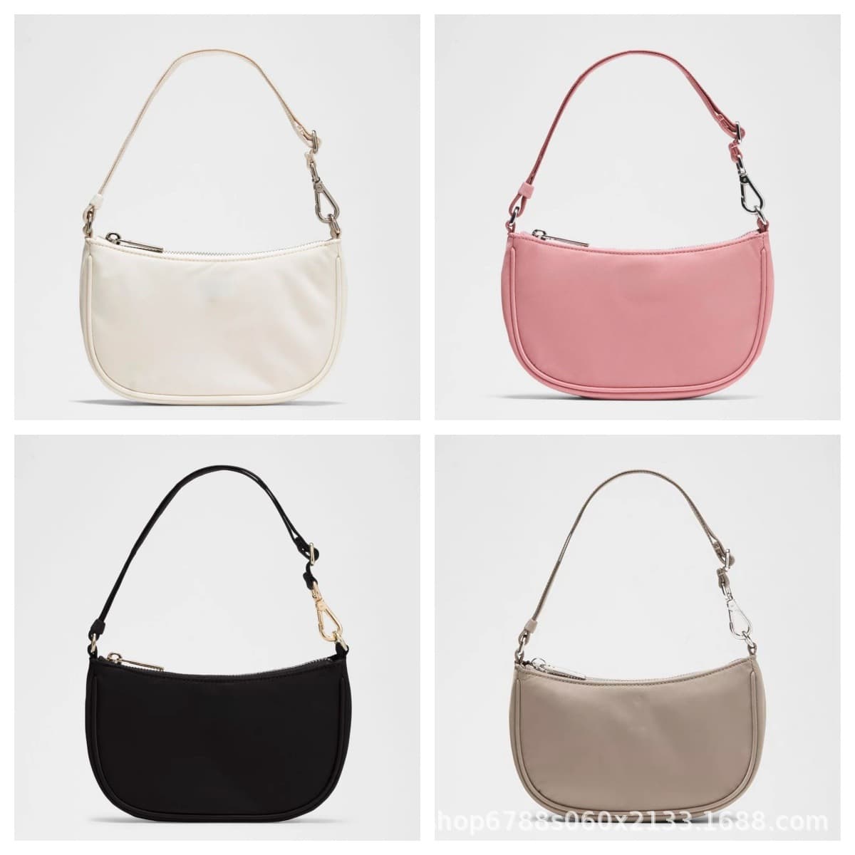 lululemon bag 1 liter moon bag solid color armpit bag versatile shoulder bag commuter women's bag portable moon bag