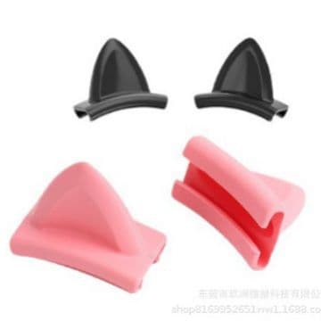 Silicone cat ear headset headset decorative cat ear detachable cute girl accessories live props