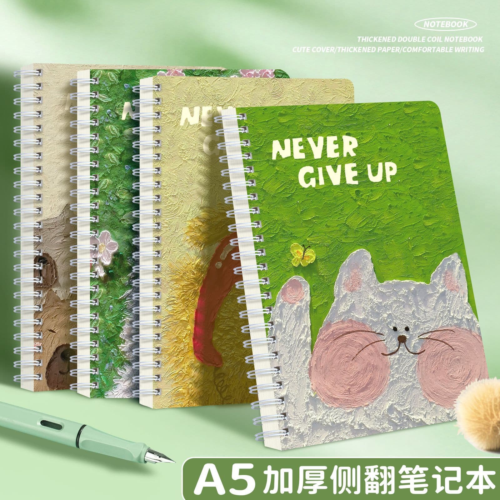 Sifang Partner Coil Notebook Cartoon Cute A5 Notebook Thick Line Notepad Diary Notebook Wholesale