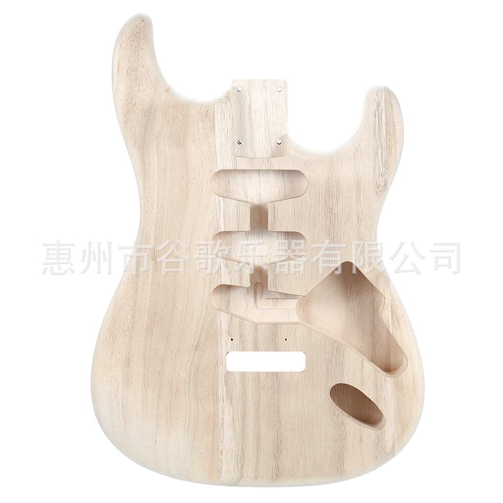 Musical Instrument Accessories Guitar Body St Guitar Body Paulownia Wood Three Single Pickup Holes Natural Color Without Paint
