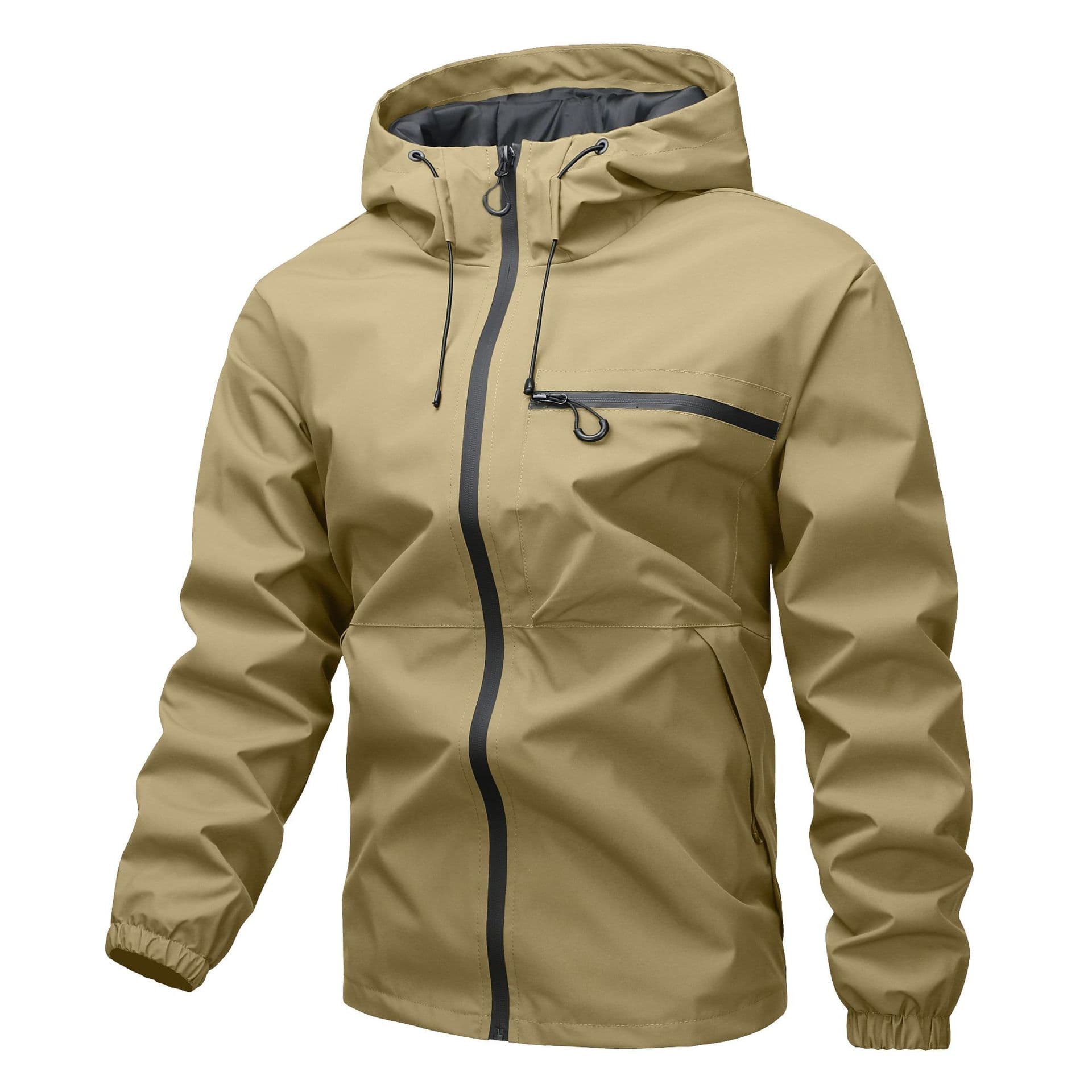 Cross-border AliExpress Amazon EU Size Hooded Jacket American Casual Versatile Sports Thin Single-layer Waterproof Top
