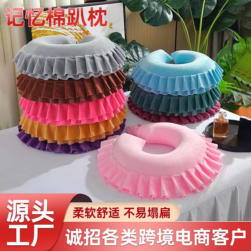 Memory Cotton Salon Massage Pillow U-shaped Face Pillow Detachable Beauty Institute Home Decorative