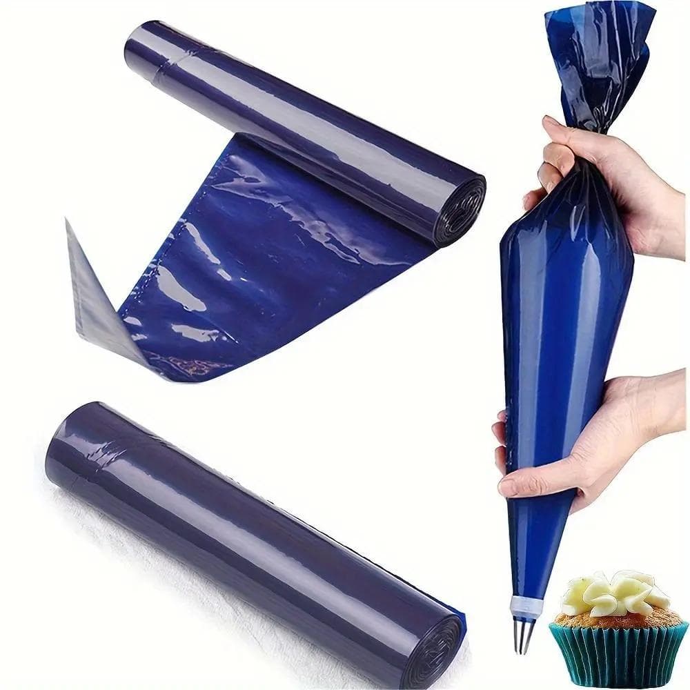 Cream piping bag, decorating tool, LDPE explosion-proof cream bag, cake baking bag, dark blue rolled decorating bag