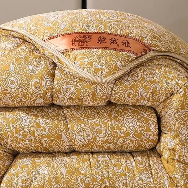 Extra Thick Camel Hair Quilt, Extra Warm Single/Double Dormitory Camel Hair Quilt Core, Quick-Heating Winter Quilt, Cotton Quilt, Duvet Cover