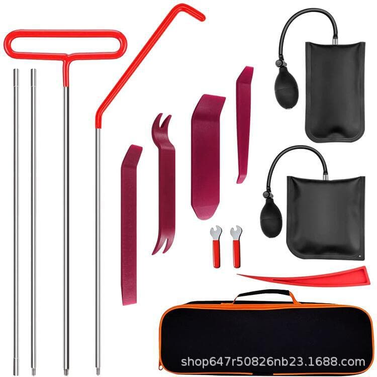 Universal Stainless Steel Tool Kit for Auto Repair, 4S Shop Grade, for Door Panel, Interior Trim, Floor, and Audio Removal