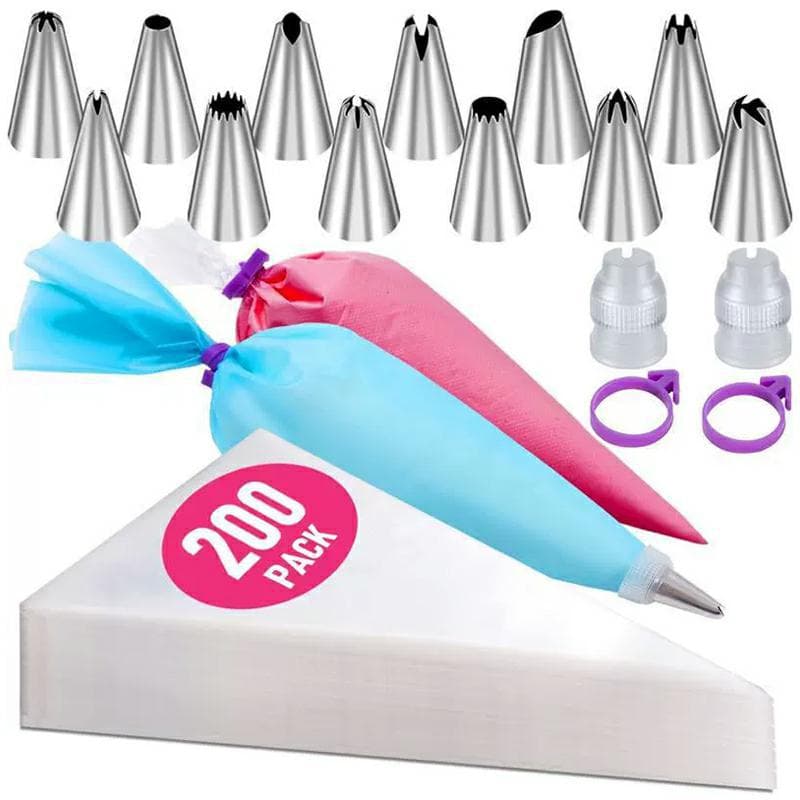Factory Wholesale 120-Piece Piping Nozzle Set DIY Baking Tool Cream Piping Nozzle Cake Piping Bag