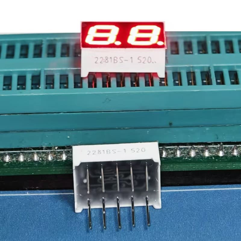 Factory direct supply 0.28-inch 2-digit LED digital tube 2821AS common cathode / 2281BS common anode high-brightness red