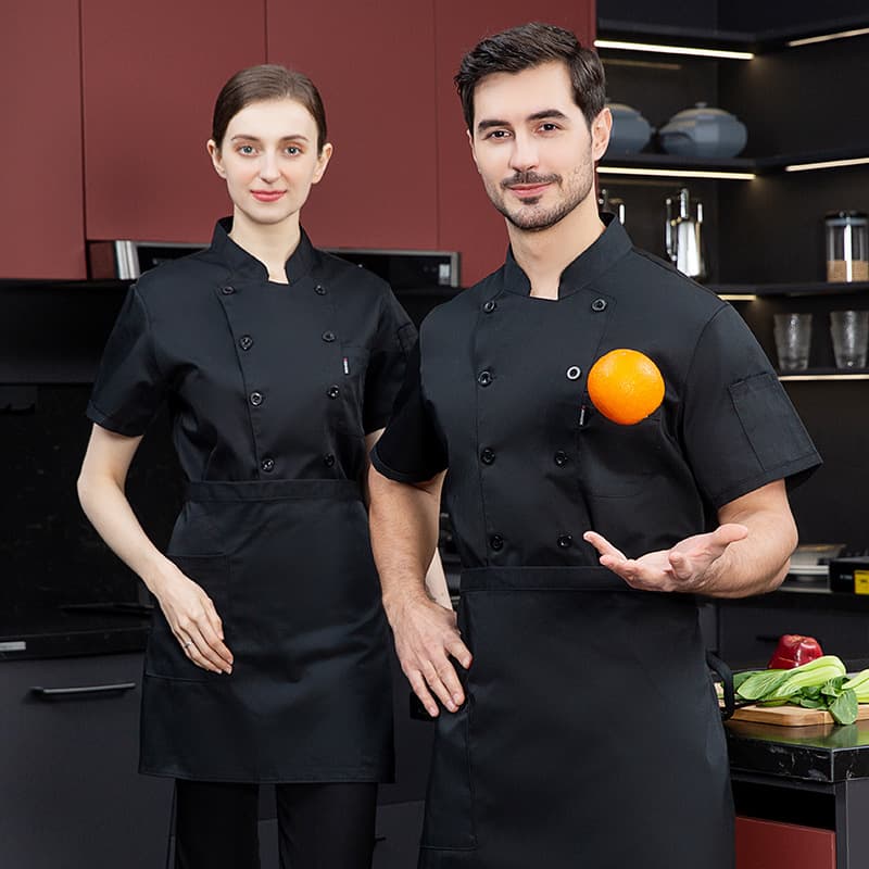 Hotel chef uniform, restaurant kitchen work uniform, short-sleeved long-sleeved cake shop baker female