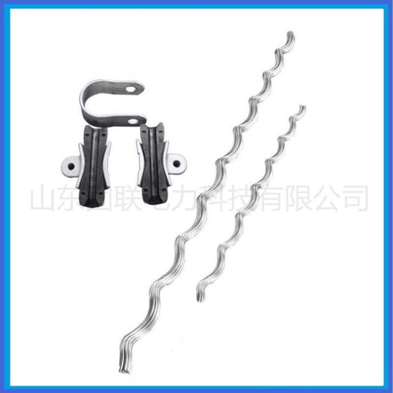 Self-supporting optical cable suspension clamp PCJ-70-9.6mm, straight optical cable suspension hardware, aluminum alloy material.