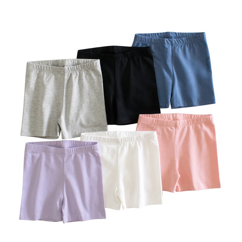 27home Girls' Leggings Summer Thin Children's Solid Color Safety Pants Baby Outerwear Children's Pants One Piece Dropshipping
