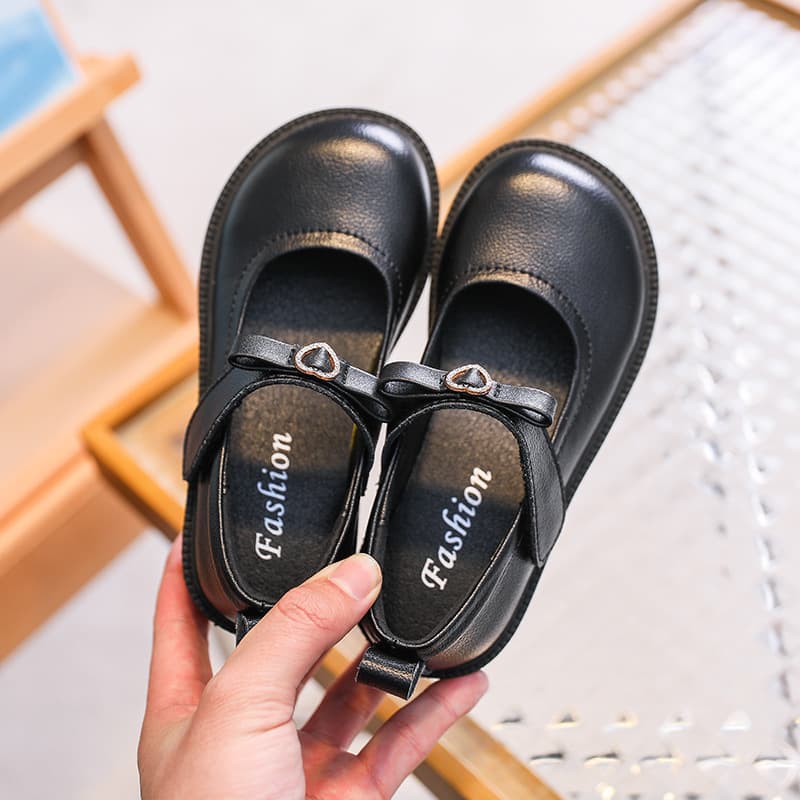 Girls' Princess Shoes Soft-Soled Children's Leather Shoes 2026 Autumn New Style Little Girl Shoes Genuine Leather Black Performance Shoes