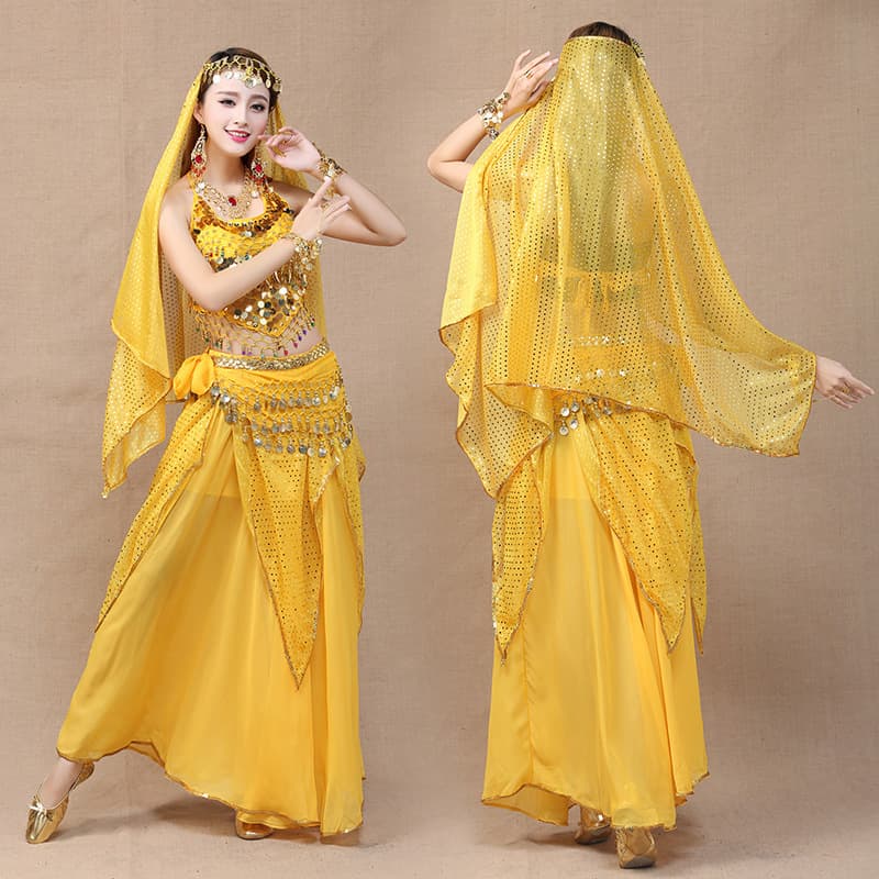 Indian Women's Clothing Indian Dance Costume High-End Exotic Style Belly Dance Performance Outfit New