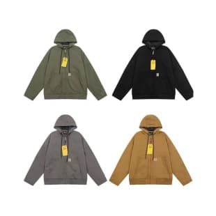 OEM American Style Carter J130 Classic US Canvas Hooded Work Jacket with Padding Heavyweight Unisex Coat Trendy