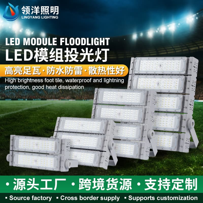 Outdoor waterproof floodlight Led module tunnel light stadium square high pole floodlight high power lighting