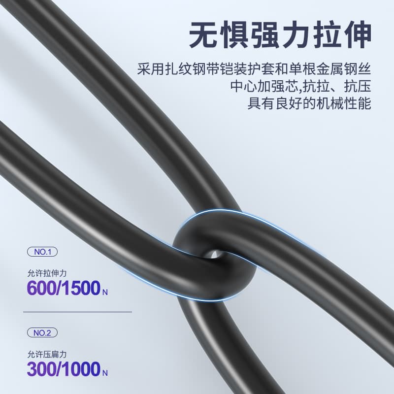 Zhongke Optoelectronics outdoor single-mode GYXTW central tube optical cable, 1 meter ZK-GYXTW.
