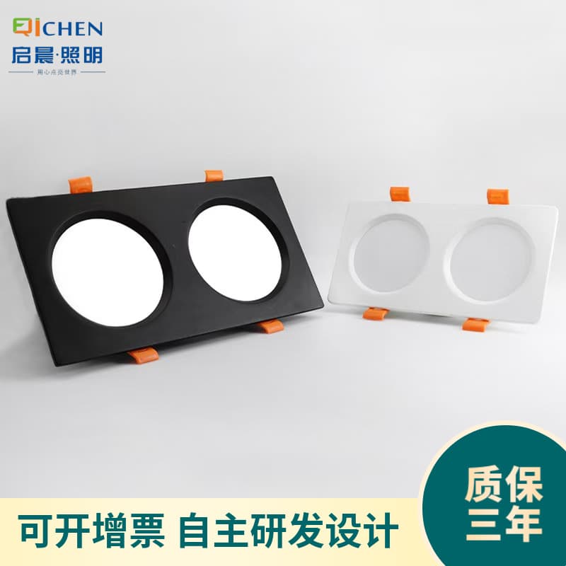 LED grid lights, recessed recessed lights, single/double head SMD grid ceiling lights for clothing stores, square recessed lights