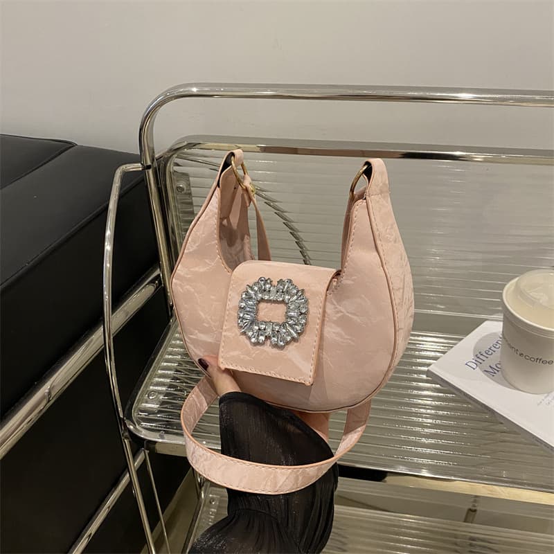 Women's Underarm Bag 2025 Trendy Fall New Season Unique Design Square Diamond Premium Shoulder Crossbody Bag