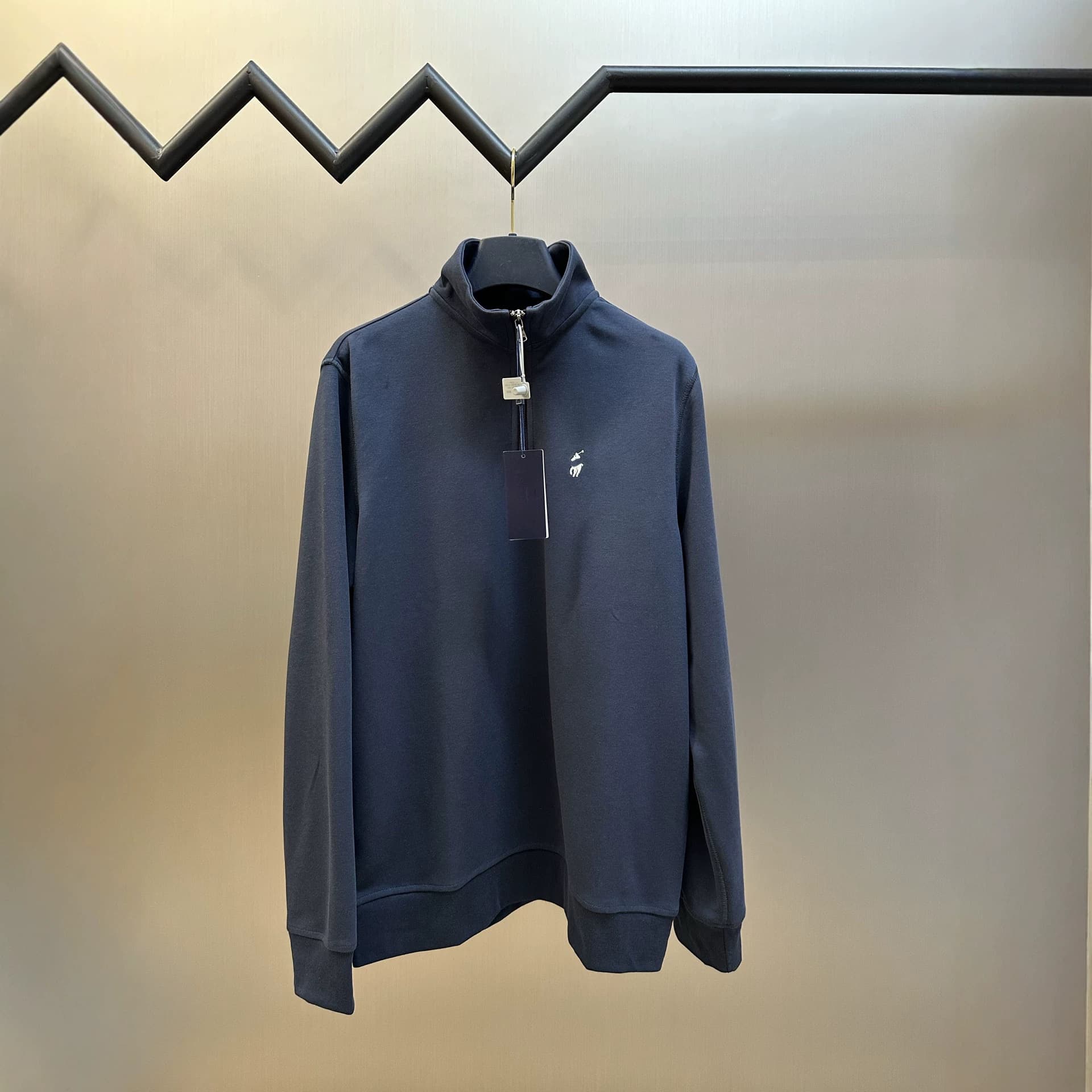 Ceiling Raff's 2026SS Autumn and Winter New Stand Collar Quarter Zipper Logo Embroidery Simple Sweatshirt