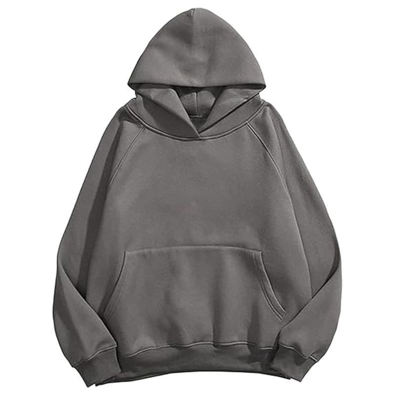 Hooded Heavyweight Sweatshirt Solid Color Loose Logo Printable Group Class Uniform Casual Long Sleeve Sweatshirt Jacket Black