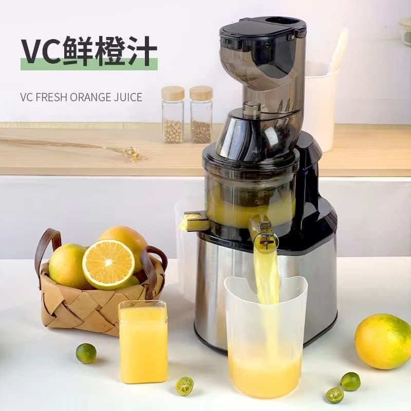 Cross-border Stainless Steel New Juicer with Pulp Separation, Automatic Home Use Various Feed Chute Sizes, Gift Drop Shipping
