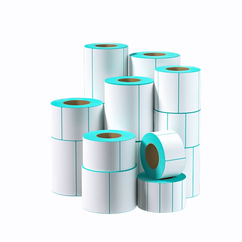 Three-proof thermal label paper 60x40, 20 blank adhesive labels, E-packet milk tea stickers, supermarket price tags