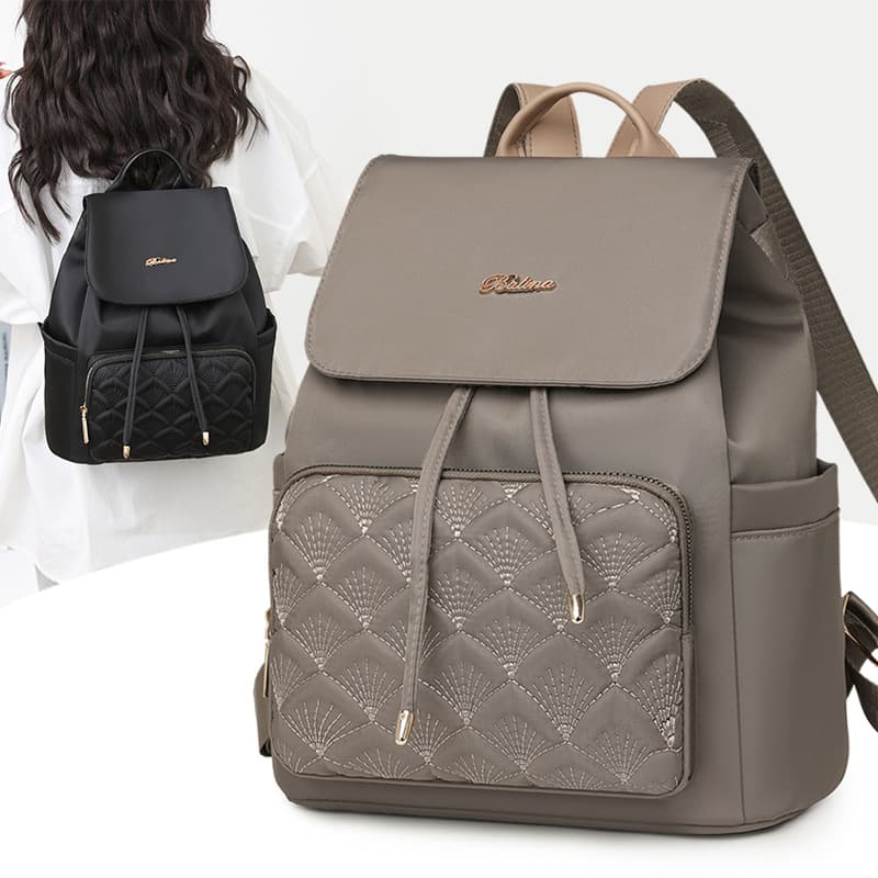 Backpack women 2025 new fashion simple casual Oxford cloth bag cross-border large capacity student travel backpack