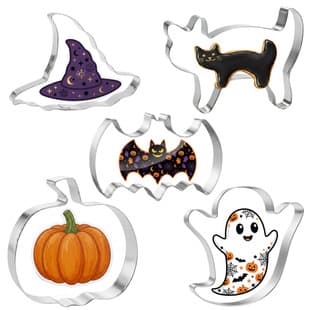 Halloween Stainless Steel Cookie Cutter Spider Bat Set DIY Mold Cookie Cutter Cake Mold Food Grade