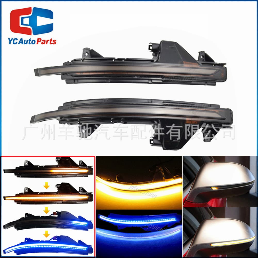 Dynamic LED Turn Signal Light for Audi A7 S7 RS7 4G8 2010-2017 Models Side Mirror Sequential Blinker