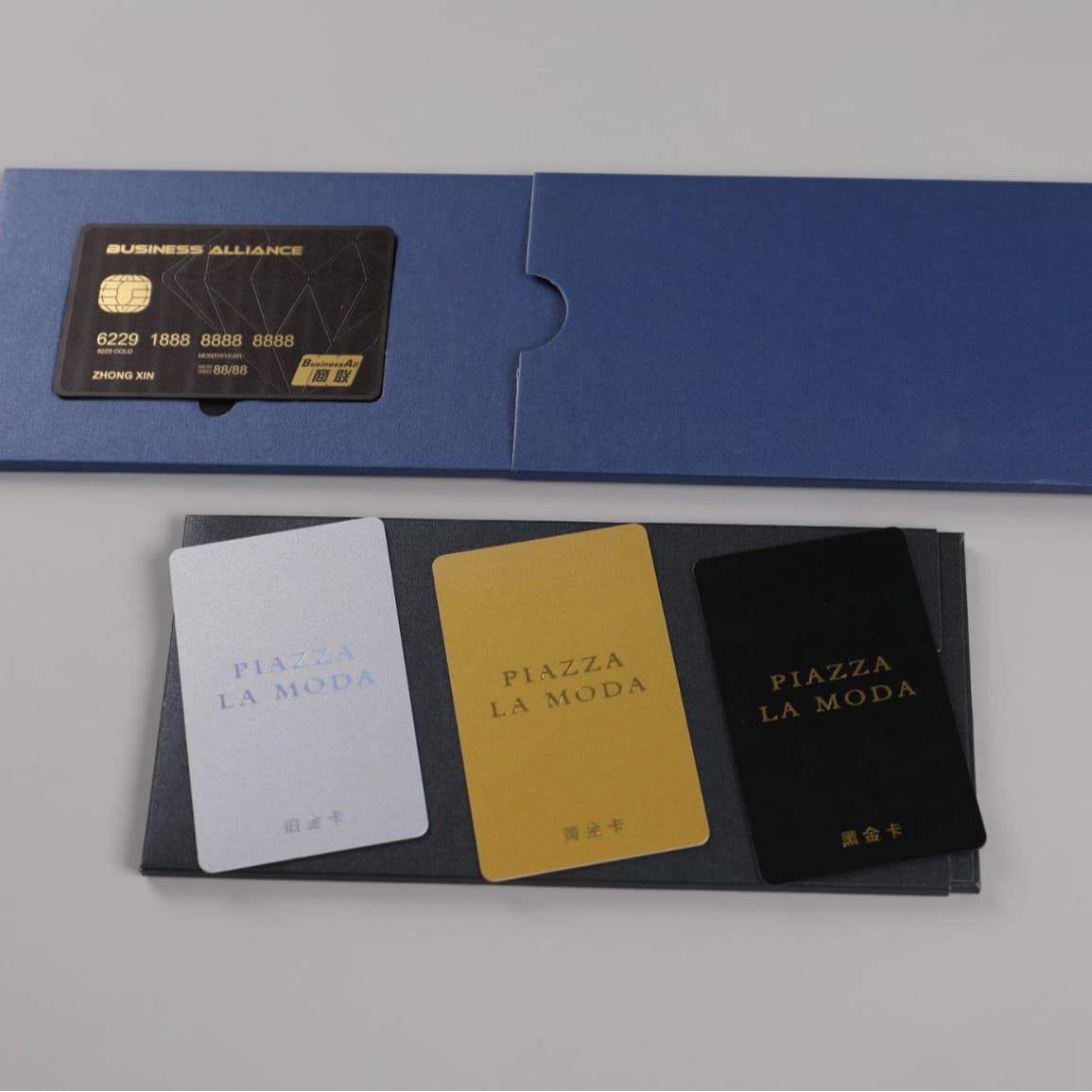 Custom PVC Card Pickup Card Holder RFID Card NFC Card Smart Card Gift Card with Packaging Card Box